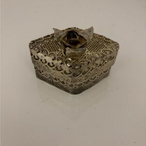 Ornate Silver Jewelry Box